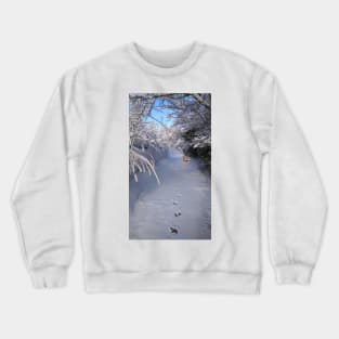SOLITARY SNOW WINTER SCENE Crewneck Sweatshirt